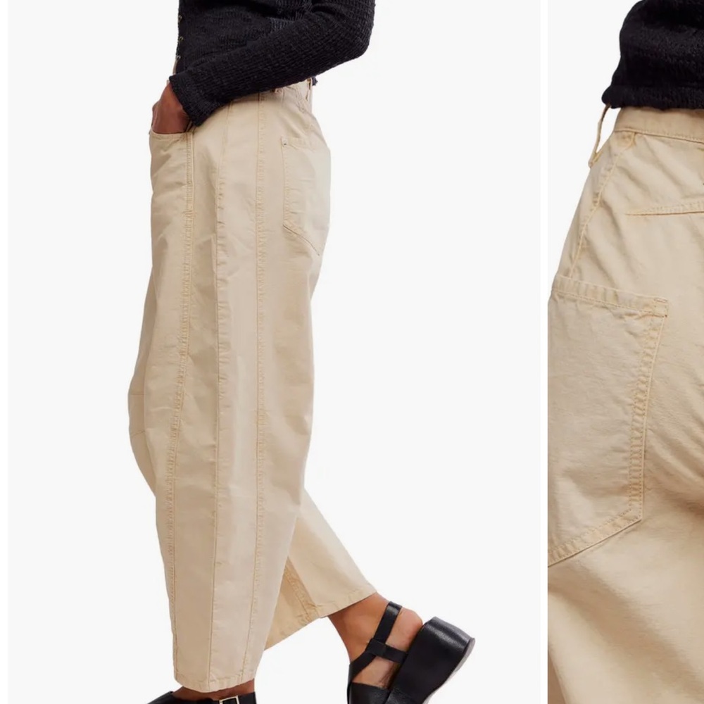 Free people Good Luck Barrel Leg Pants bleached out, SIZE 31 - Picture 3 of 11